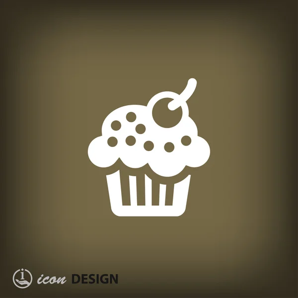 Pictograph of cake concept icon — Stock Vector