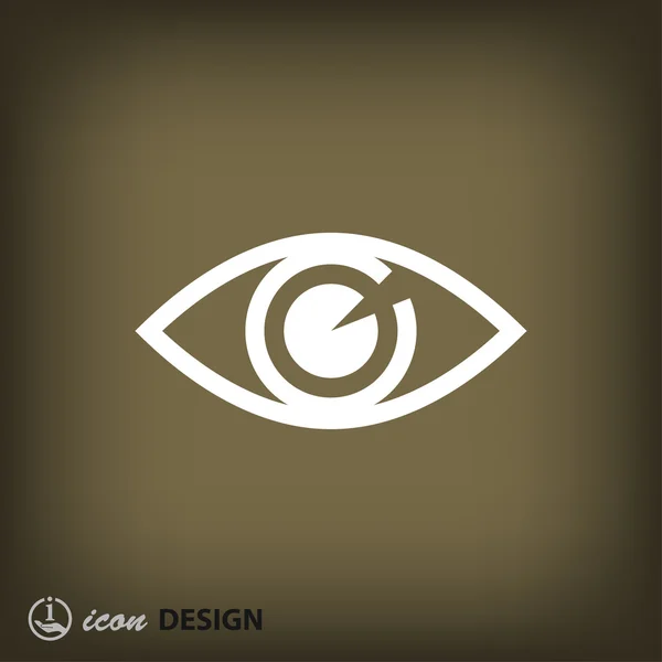 Pictograph of eye concept icon — Stock Vector