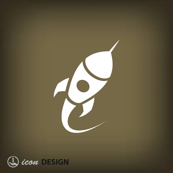Pictogramme de l'icône concept Rocket — Image vectorielle