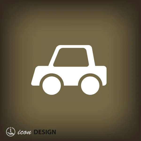 Pictografía del icono del concepto de coche — Vector de stock