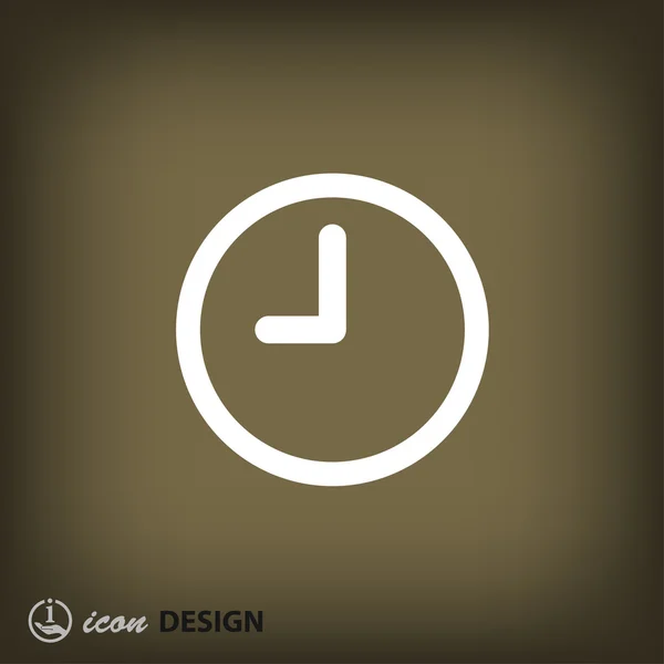 Piktogram ikona koncepcja zegara — Wektor stockowy