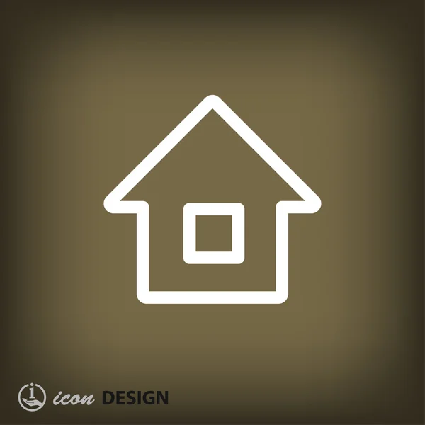 Pictogramme de l'icône concept de la maison — Image vectorielle