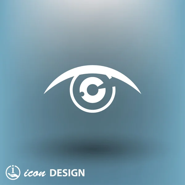 Pictogramme de l'icône conceptuelle des yeux — Image vectorielle