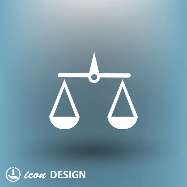 Pictograph van Justitie schalen concept pictogram — Stockvector
