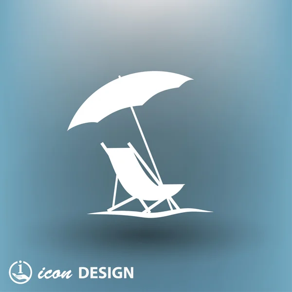 Ikona letní dovolené koncept ikony — Stockový vektor