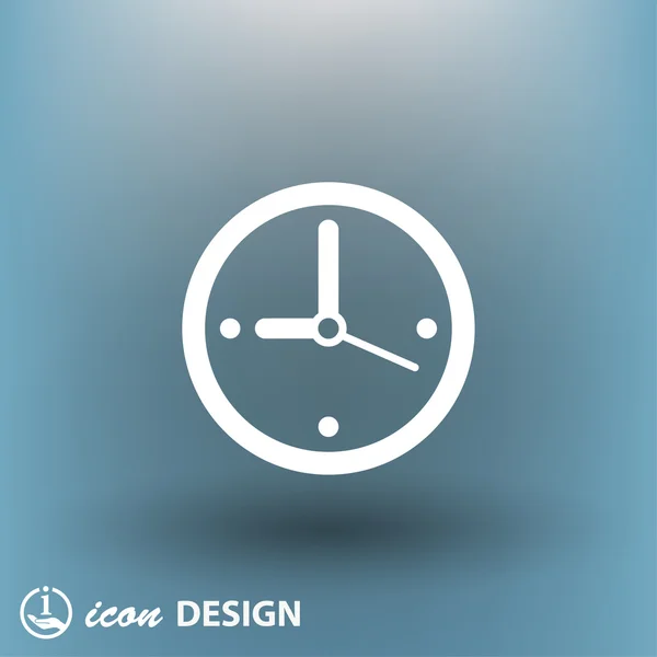 Pictogramme de l'icône de concept d'horloge — Image vectorielle