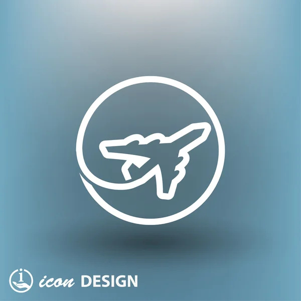 Ikona ikony koncepce letounu — Stockový vektor