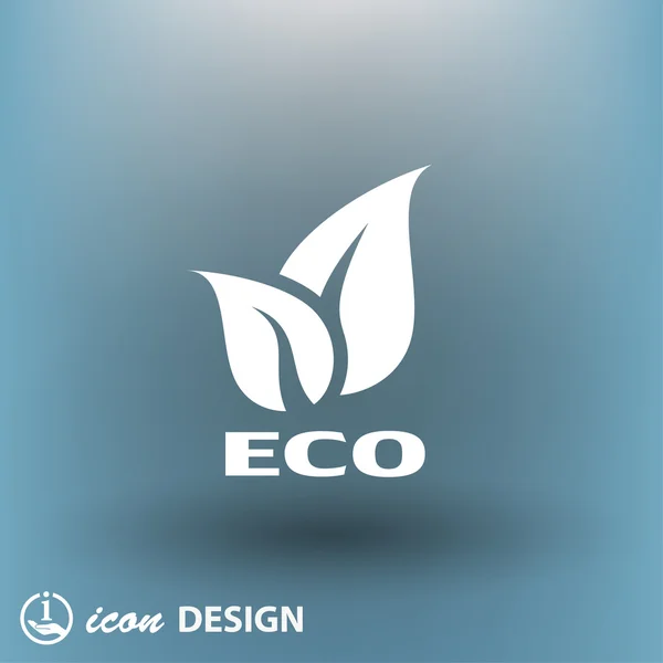 Pictograph of eco concept icon — Stock Vector