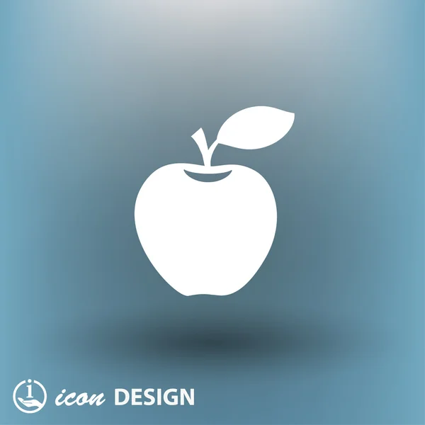 Pictografía del icono del concepto de manzana — Vector de stock