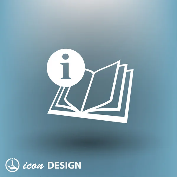 Pictogramme de l'icône concept du livre — Image vectorielle