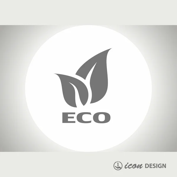 Pictograph of eco concept icon — Stock Vector