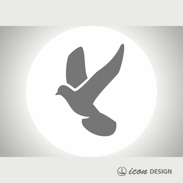 Pictografía del icono del concepto de pájaro — Vector de stock