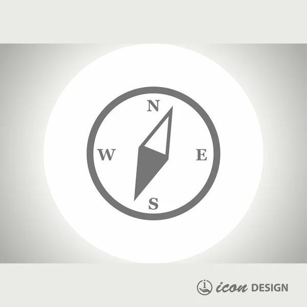 Pictograph van kompas concept pictogram — Stockvector
