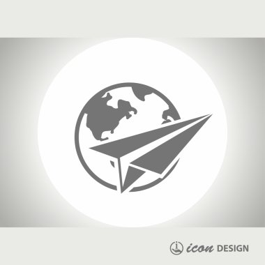 Ekibimizi uçak kavramı simgesinin