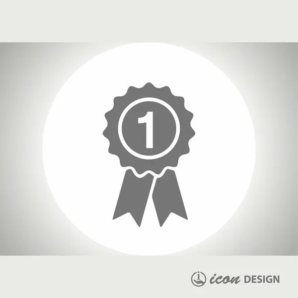 Pictograma do ícone conceito de prêmio — Vetor de Stock