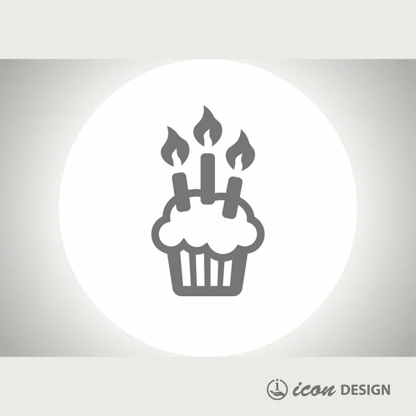 Pictograph van taart concept pictogram — Stockvector