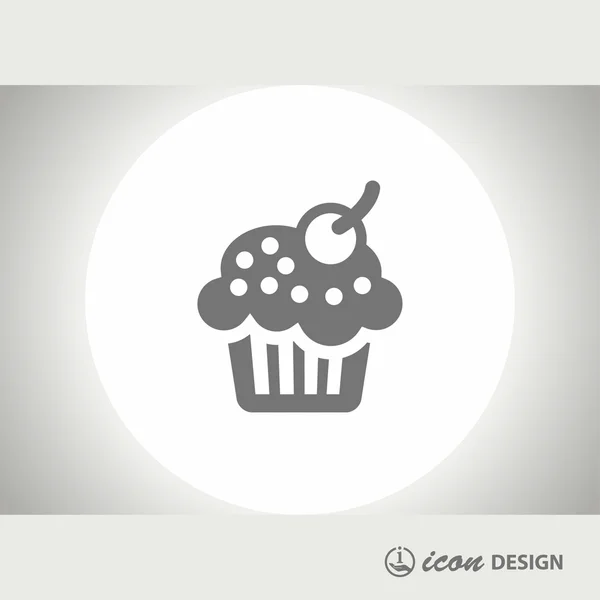 Pictograph of cake concept icon — Stock Vector