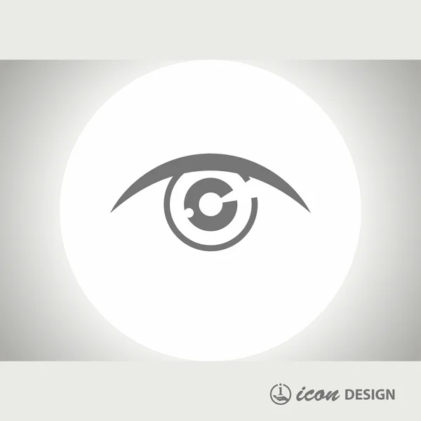 Pictogramme de l'icône conceptuelle des yeux — Image vectorielle