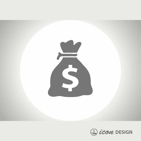 Pictograph of money concept icon — Stock Vector