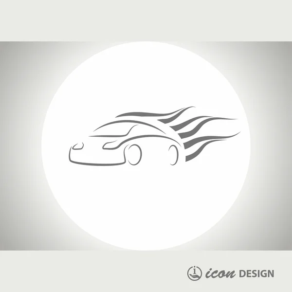 Pictogramme de l'icône de concept de voiture — Image vectorielle