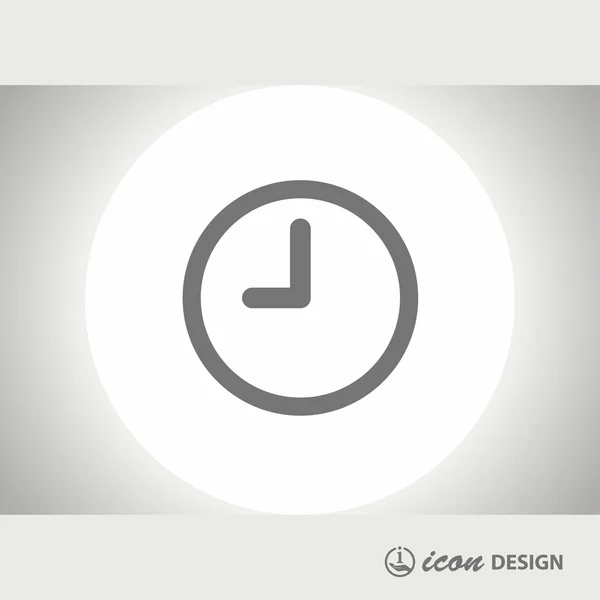 Pictogramme de l'icône de concept d'horloge — Image vectorielle