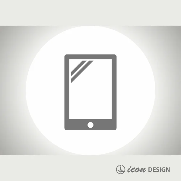 Tablette icône écran PC — Image vectorielle