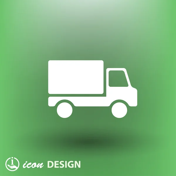 Pictograph van truck concept pictogram — Stockvector