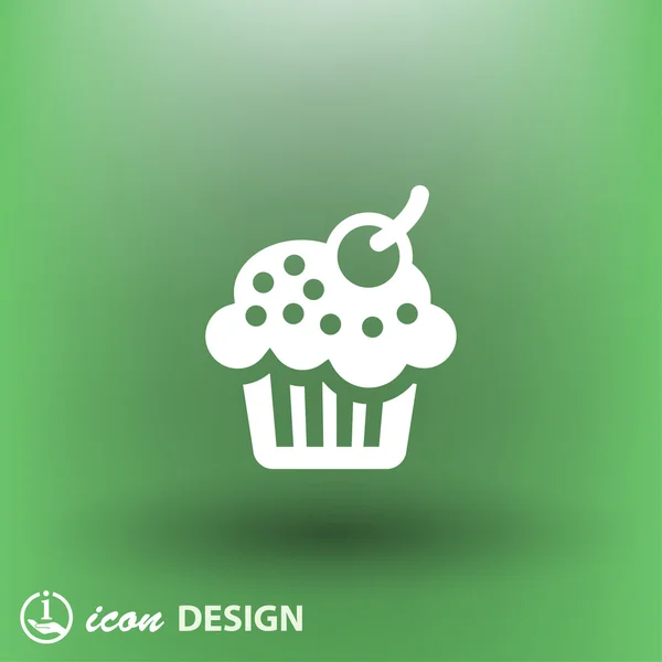 Pictograph of cake concept icon — Stock Vector