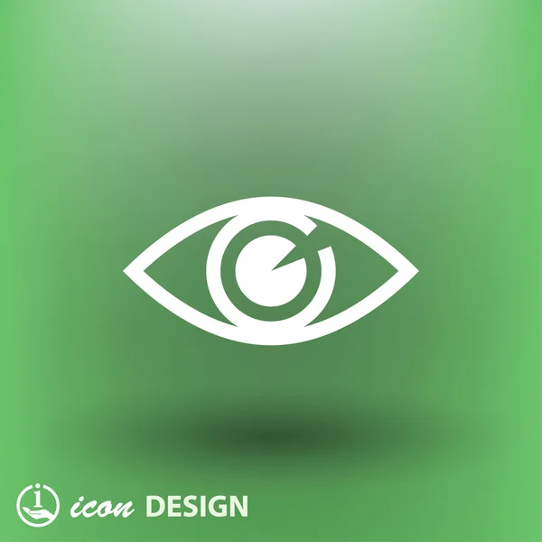 Pictogramme de l'icône conceptuelle des yeux — Image vectorielle