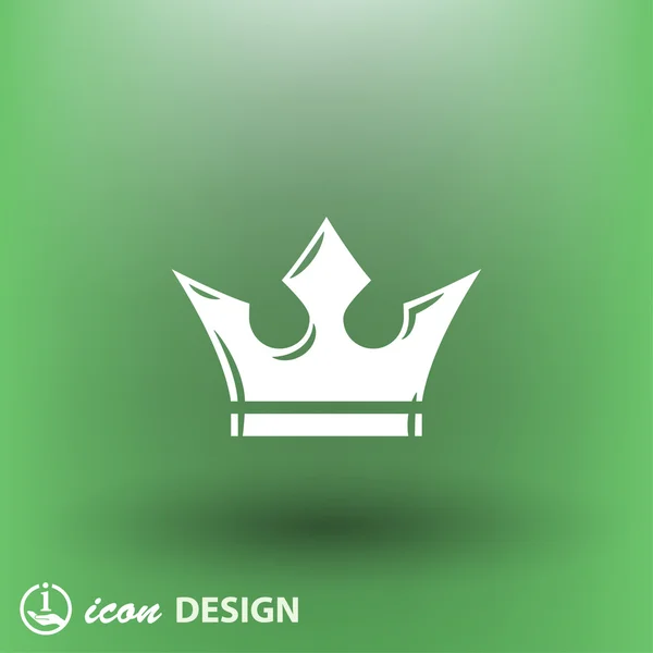 Ikona ikony koncept koruny — Stockový vektor