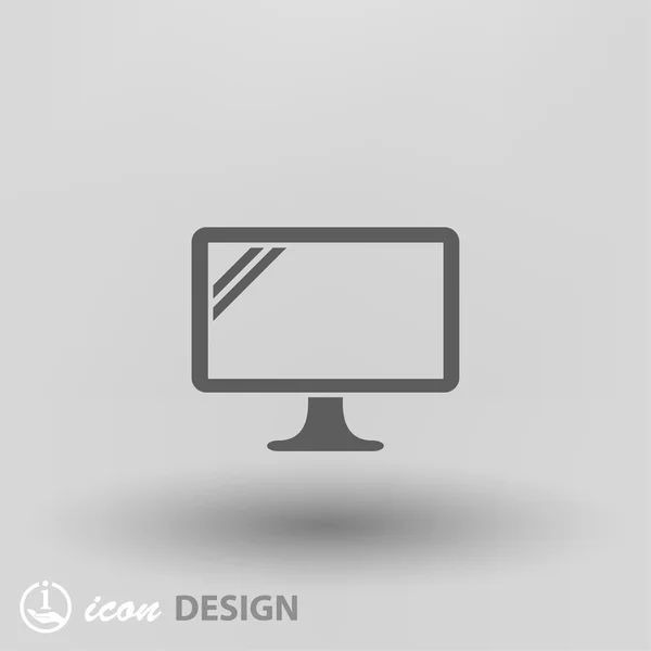 Pictograma do ícone conceito de computador — Vetor de Stock