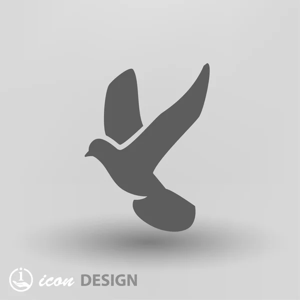 Pictograph van vogel concept pictogram — Stockvector