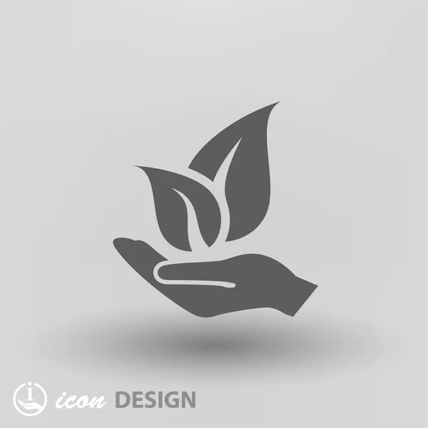 Pictografía del icono del concepto ecológico — Vector de stock