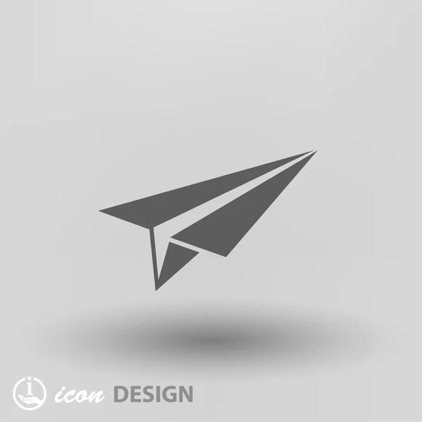Pictografía del icono del concepto de avión — Vector de stock