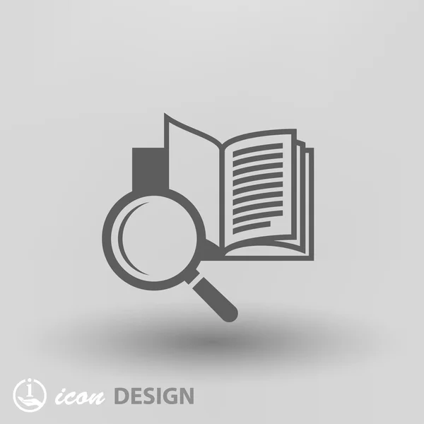 Pictografía del icono del concepto de libro — Vector de stock