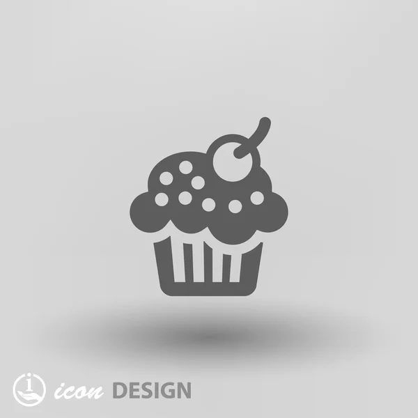 Pictogramme de l'icône de concept de gâteau — Image vectorielle