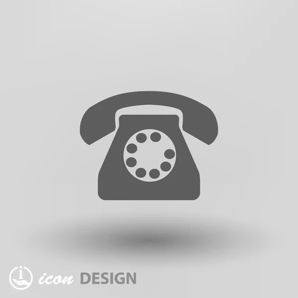 Pictogramme de l'icône de concept de téléphone — Image vectorielle