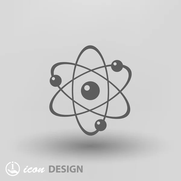 Pictograph of atom concept icon — Stock Vector