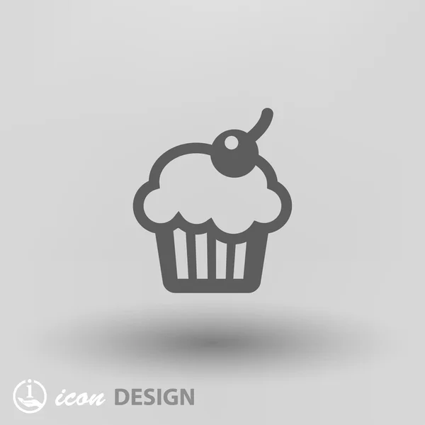 Pictografía del icono del concepto de pastel — Vector de stock