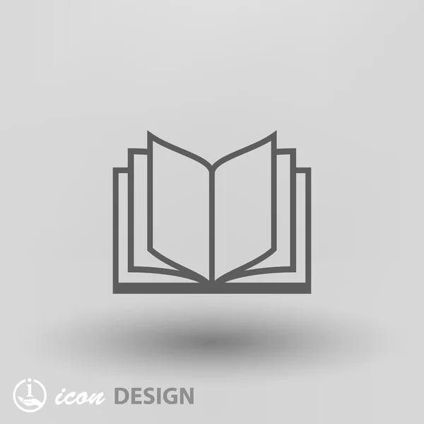 Piktogram, ikona koncepcja książki — Wektor stockowy