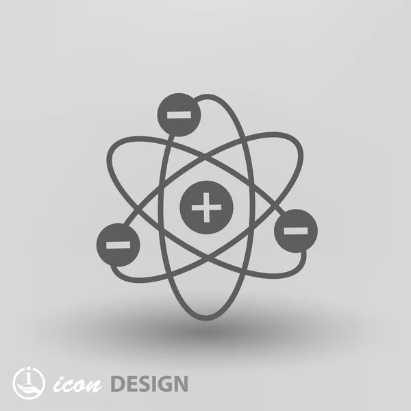 Pittografia dell'icona del concetto di atomo — Vettoriale Stock