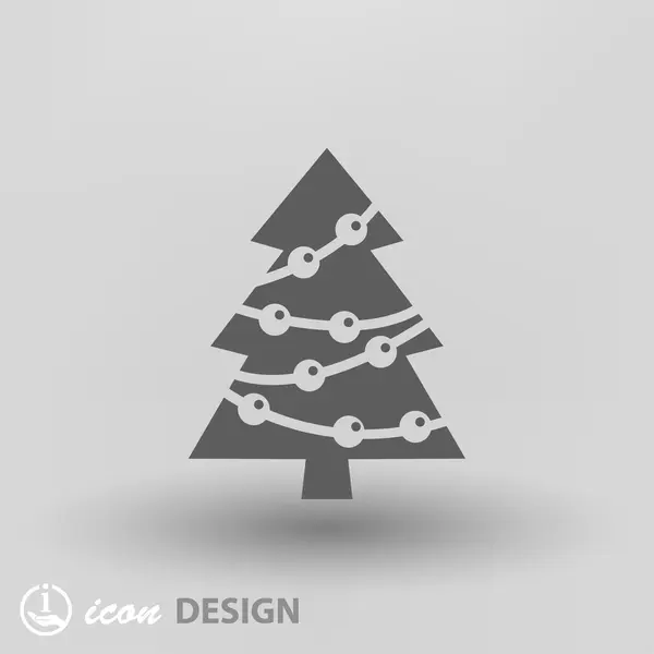 クリスマス ツリー概念アイコンの絵文字 — ストックベクタ