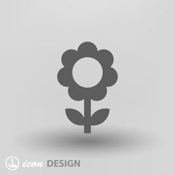 Pictograph van bloem concept pictogram — Stockvector