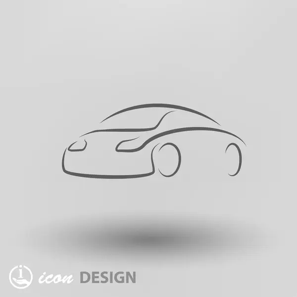 コンセプトの車のアイコンの絵文字 — ストックベクタ