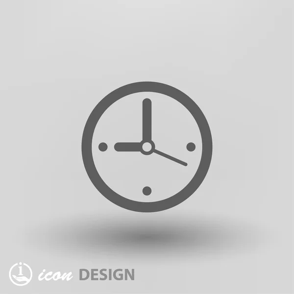 Pictografía del icono del concepto de reloj — Archivo Imágenes Vectoriales