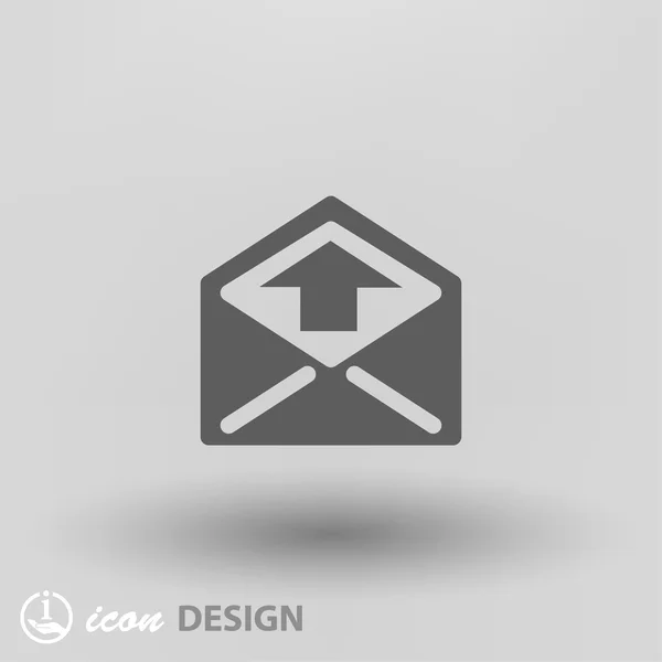 Pictografía del icono del concepto de correo — Vector de stock