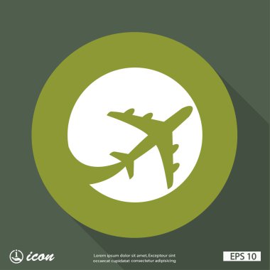 Ekibimizi uçak kavramı simgesinin