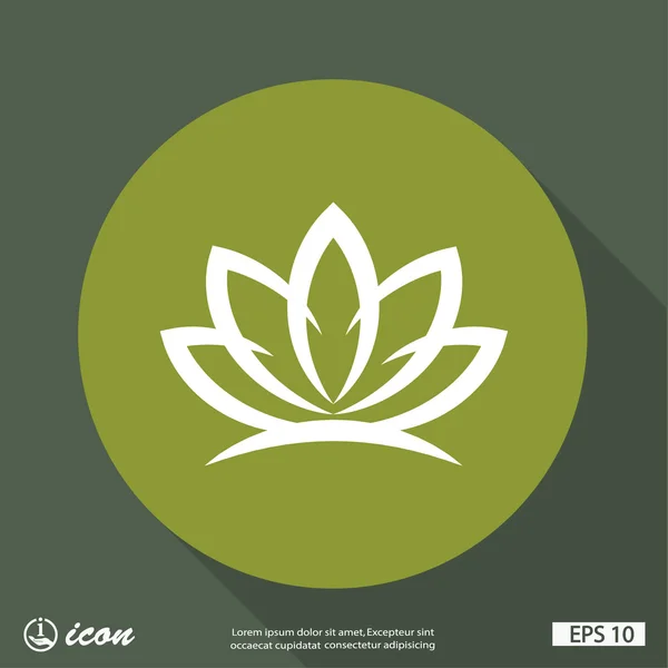 Ekibimizi lotus kavramı simgesinin — Stok Vektör