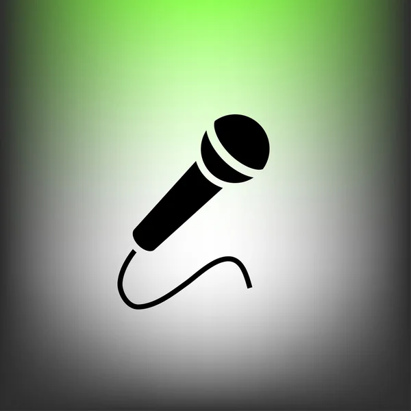 Pictogramme de l'icône concept Microphone — Image vectorielle