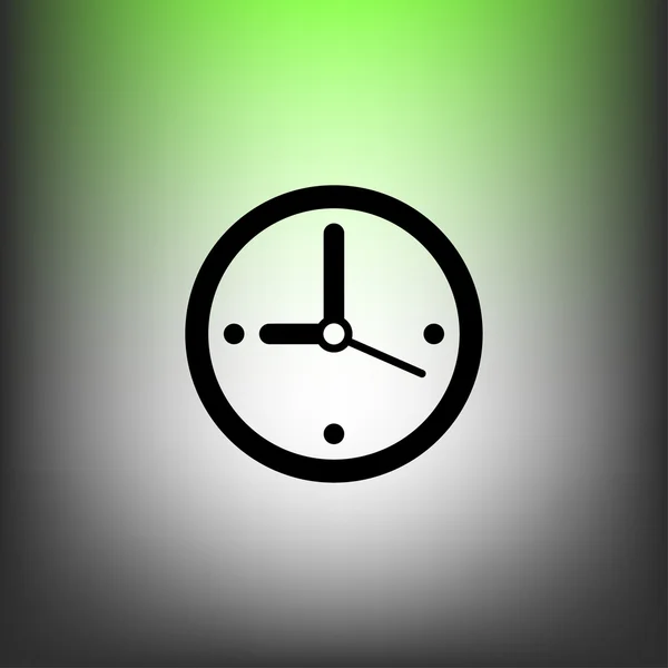 Pictografía del icono del concepto de reloj — Vector de stock